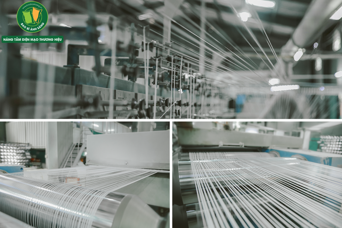 Quy Trình Sản Xuất Bao Bì Nhựa PP 9 Công đoạn kéo sợi