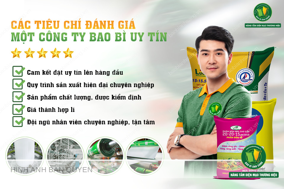 Các tiêu chí đánh giá một công ty bao bì uy tín