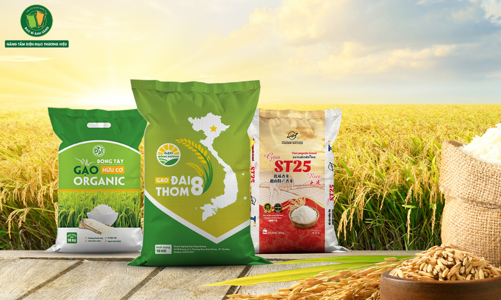 Một số thiết kế bao gạo tiêu biểu