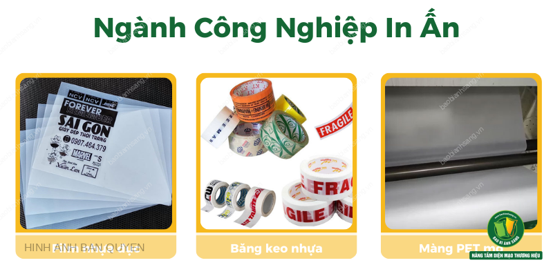 ứng dụng hạt nhựa PET trong ngành in ấn