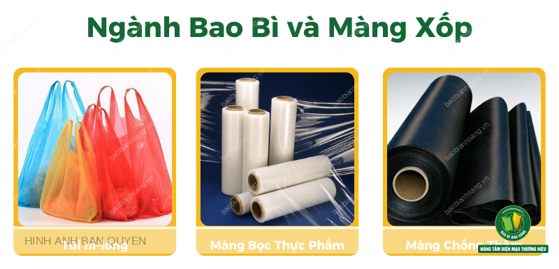 ứng dụng hạt nhưa PE trong ngành bao bì