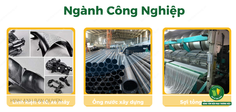 ứng dụng hạt nhựa PP trong ngành công nghiệp