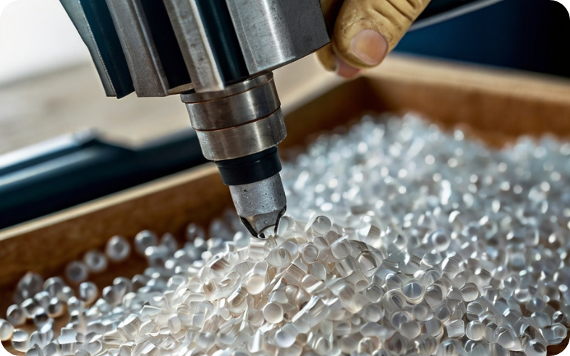 quy trinh cat va xu ly hat nhua trong san xuat hat nhua nguyen sinh Bao Bì Ánh Sáng - Chuyên Gia Bao Bì PP Dệt