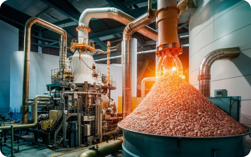 quy trinh chung cat trong san xuat hat nhua nguyen sinh Bao Bì Ánh Sáng - Chuyên Gia Bao Bì PP Dệt