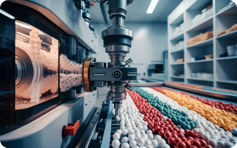 quy trinh san xuat hat nhua nguyen sinh pe Bao Bì Ánh Sáng - Chuyên Gia Bao Bì PP Dệt