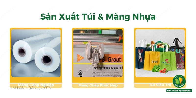 Ứng dụng sản xuất túi và màng nhựa từ hạt nhựa LLDPE FD21HN