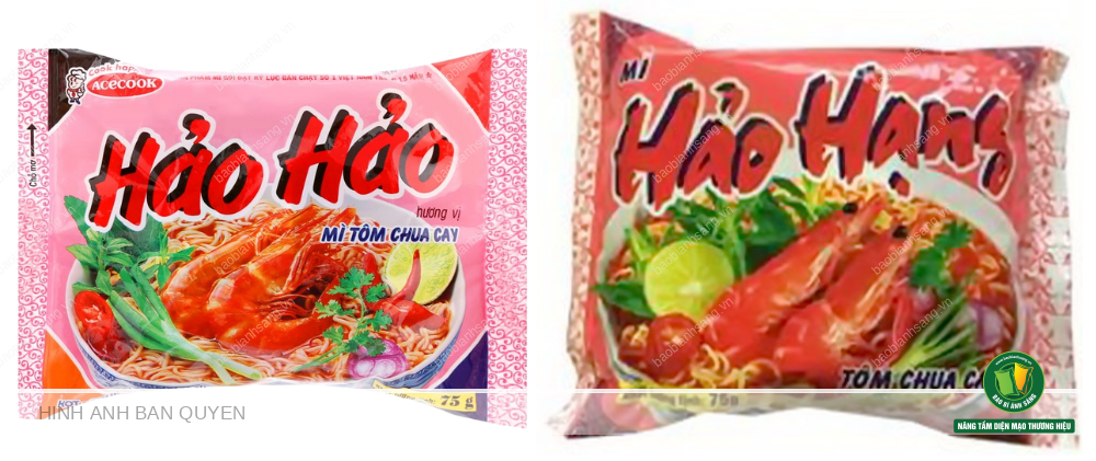 Hảo Hảo là sản phẩm của Công ty CP Acecook Việt Nam (Vina Acecook), còn Hảo Hạng là sản phẩm của Công ty CP Thực phẩm Á Châu (Asia Foods)