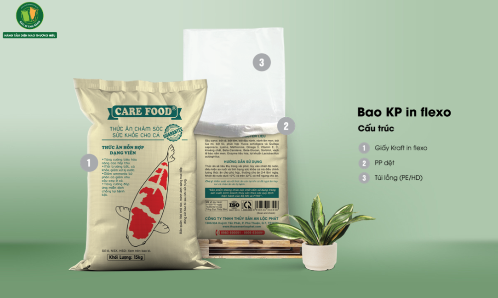 Cấu trúc bao PP ghép giấy Kraft