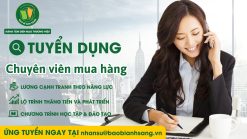 Ảnh tuyển dụng vị trí mua hàng